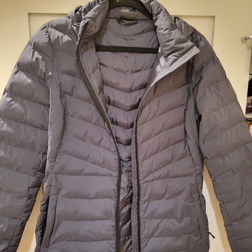 Women's Gray Puffer Jacket